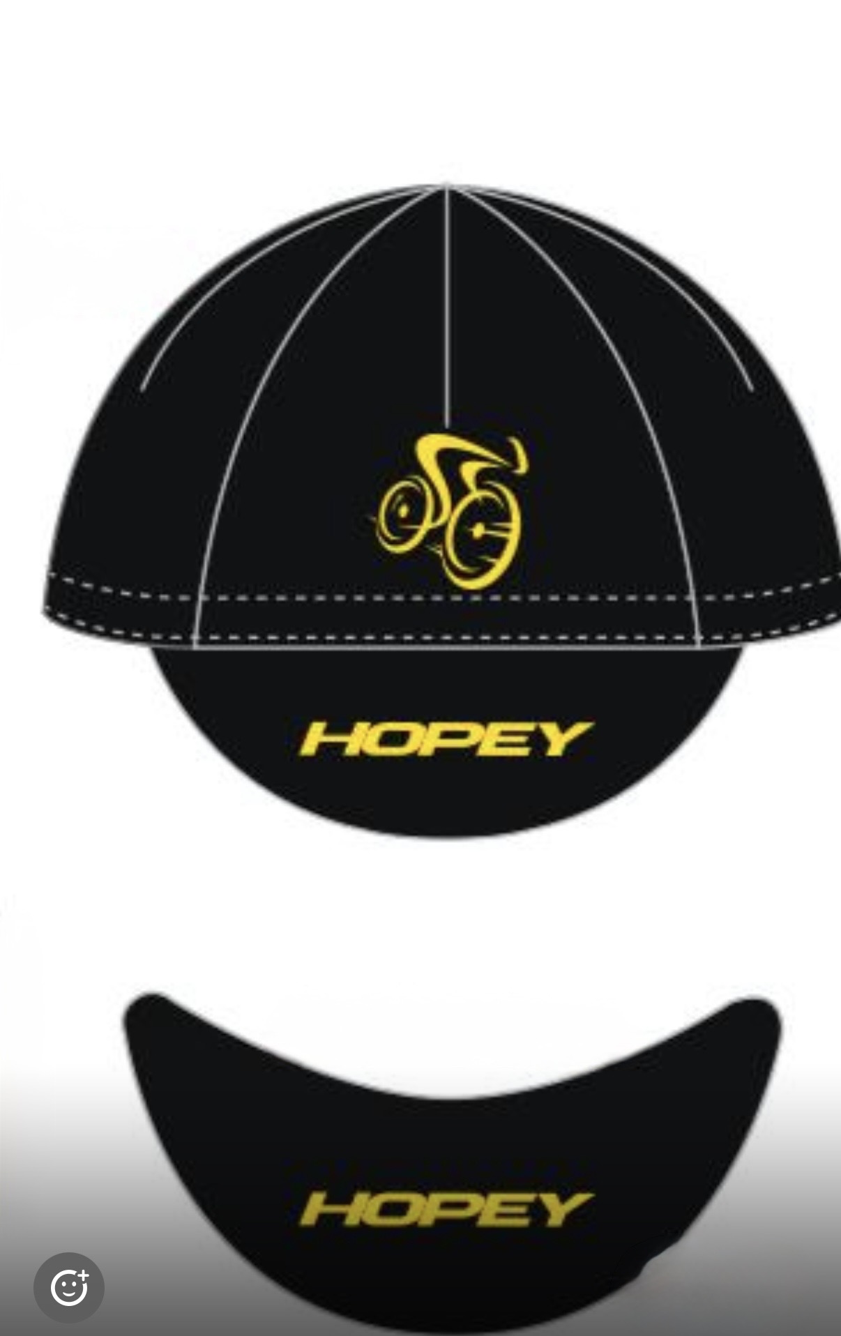team cap yellow and black